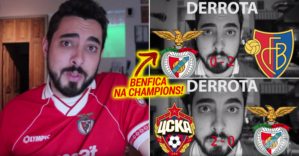 YouTuber resume a participação do Benfica na Liga dos Campeões