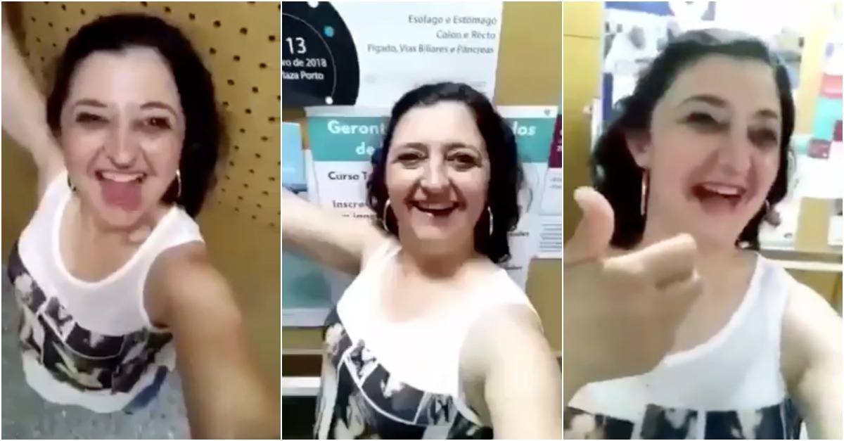 Mulher faz vídeo surreal no Hospital de Santa Maria
