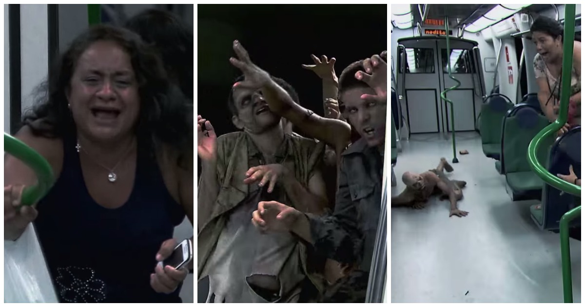 Zombies invadem metro nos apanhados mais assustadores que já viste