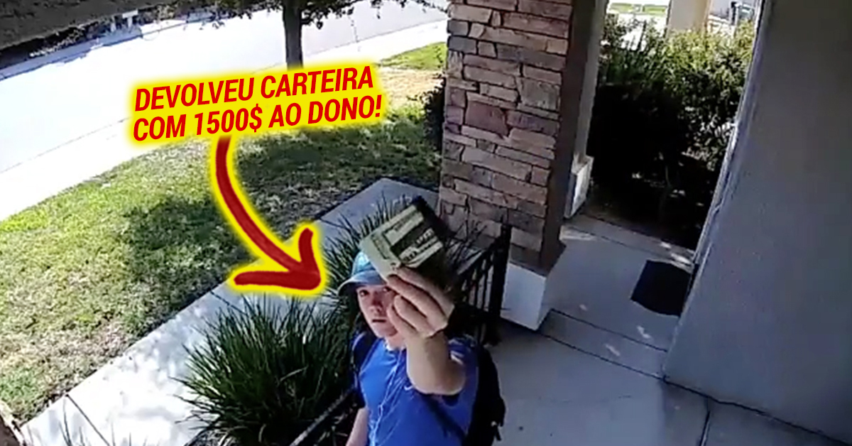 Jovem honesto encontra carteira com 1500$ e devolve-a ao proprietário