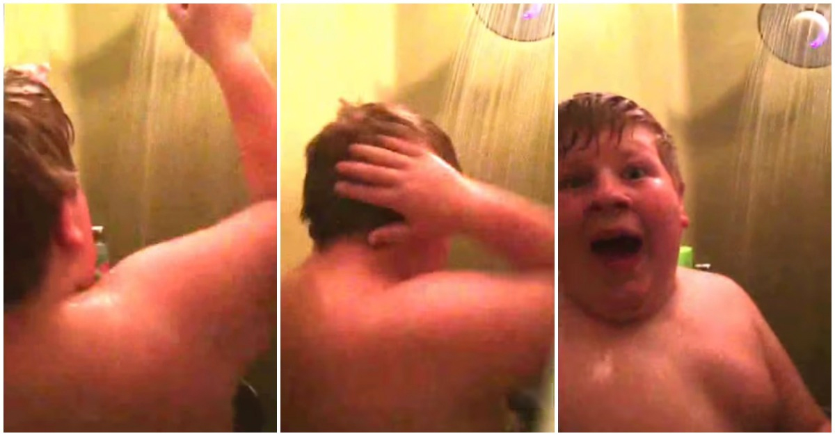 Filmou o filho no chuveiro para perceber porque é que este demorava tanto tempo a tomar banho