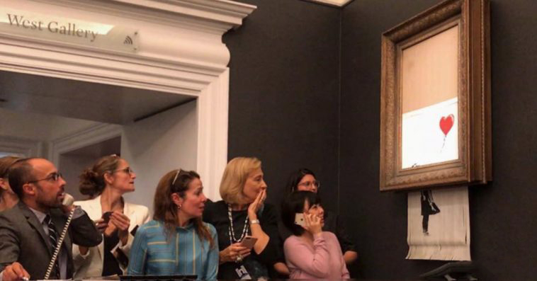 Banksy mostra como destruiu quadro milionário logo após ser leiloado