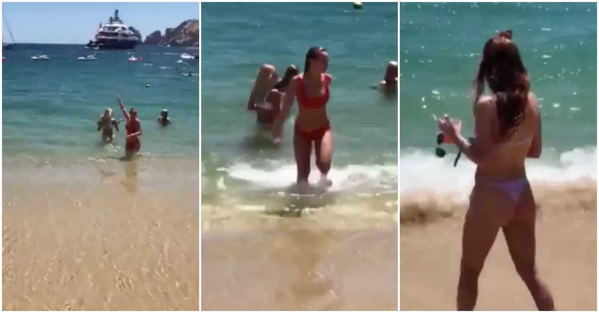 Homem acaba por filmar na praia os seus últimos 11 segundos de vida...