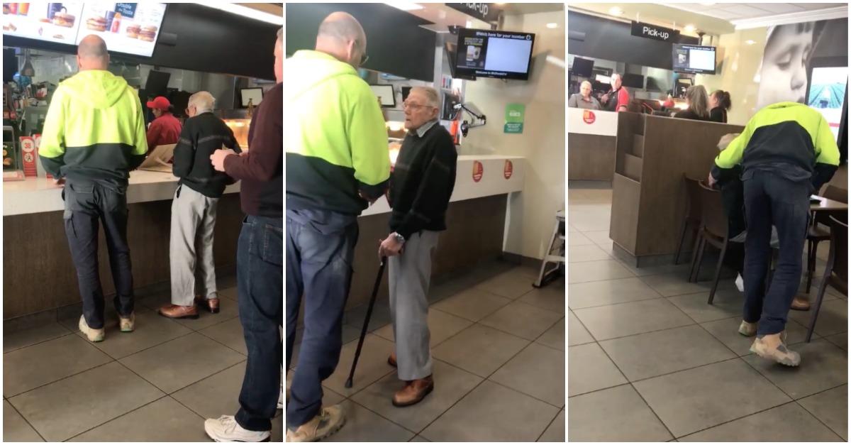Homem paga refeição a idoso que contava ao balcão os últimos trocos do mês