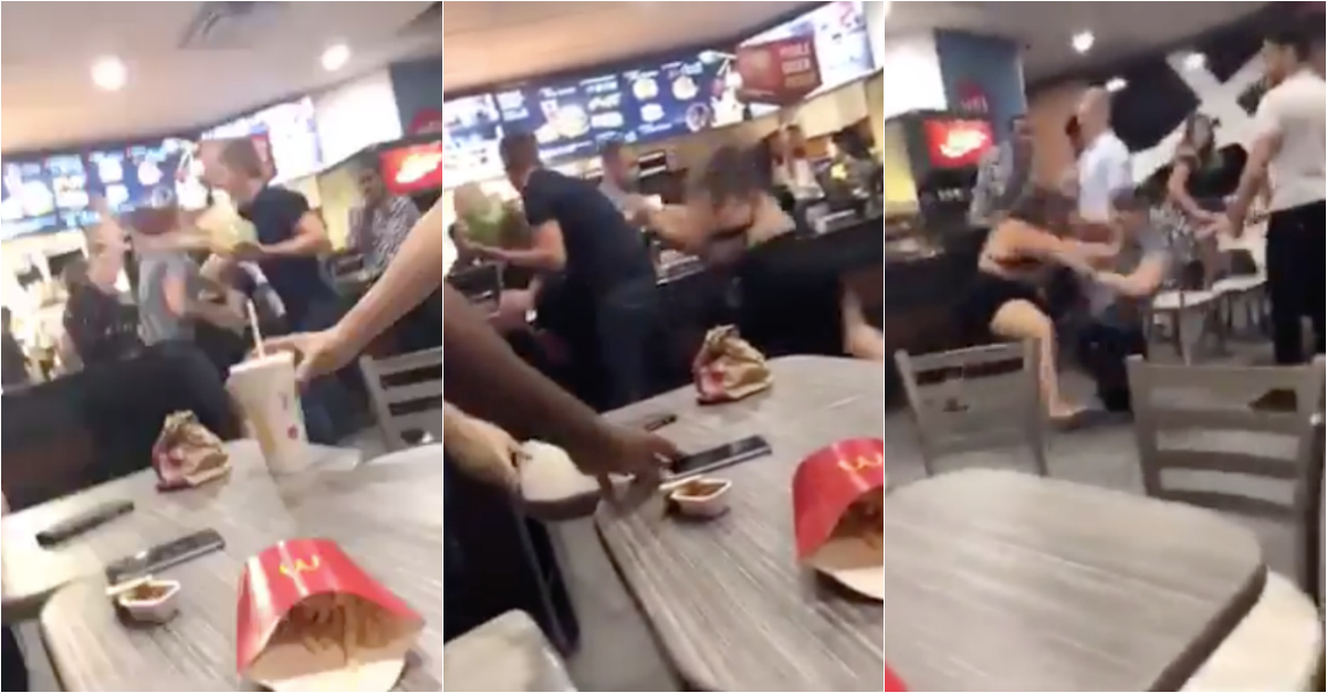 Homem passa à frente de mulher na fila do McDonald’s... um erro enorme!