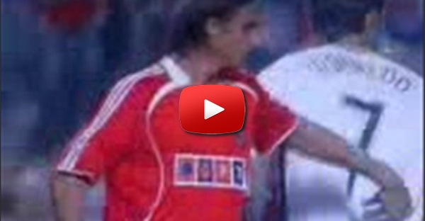 Cristiano oferece gel a Nuno Gomes