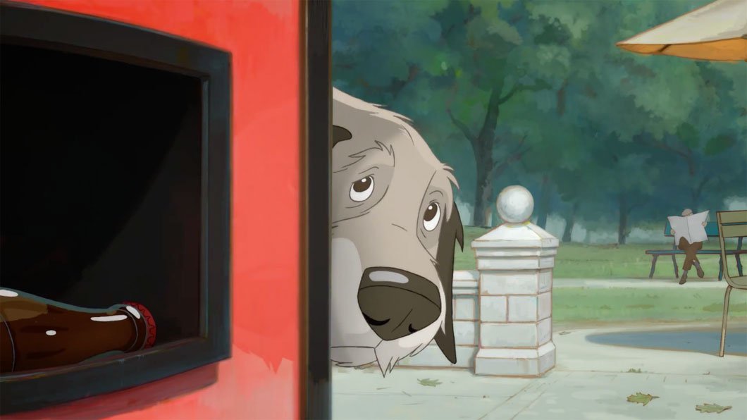 Animação da Coca-Cola conta a história de um homem e seu cãozinho