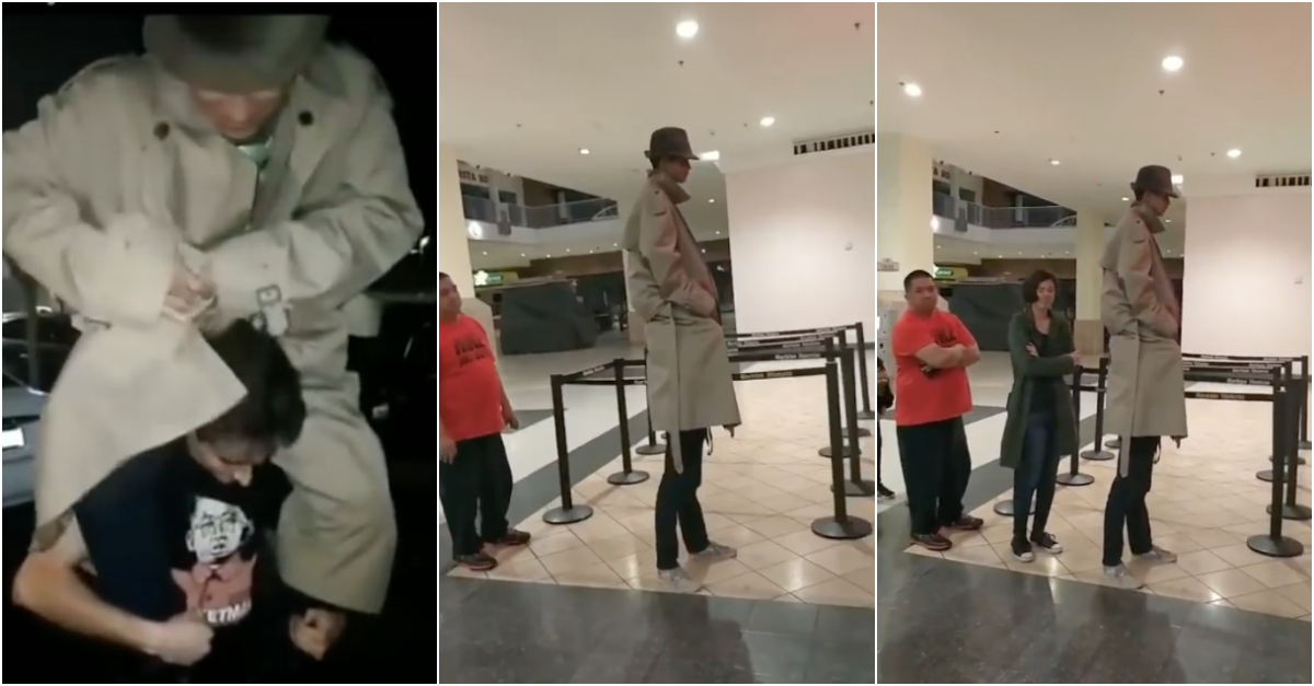 Jovens tentam passar por homem gigante para pagar só 1 bilhete no cinema