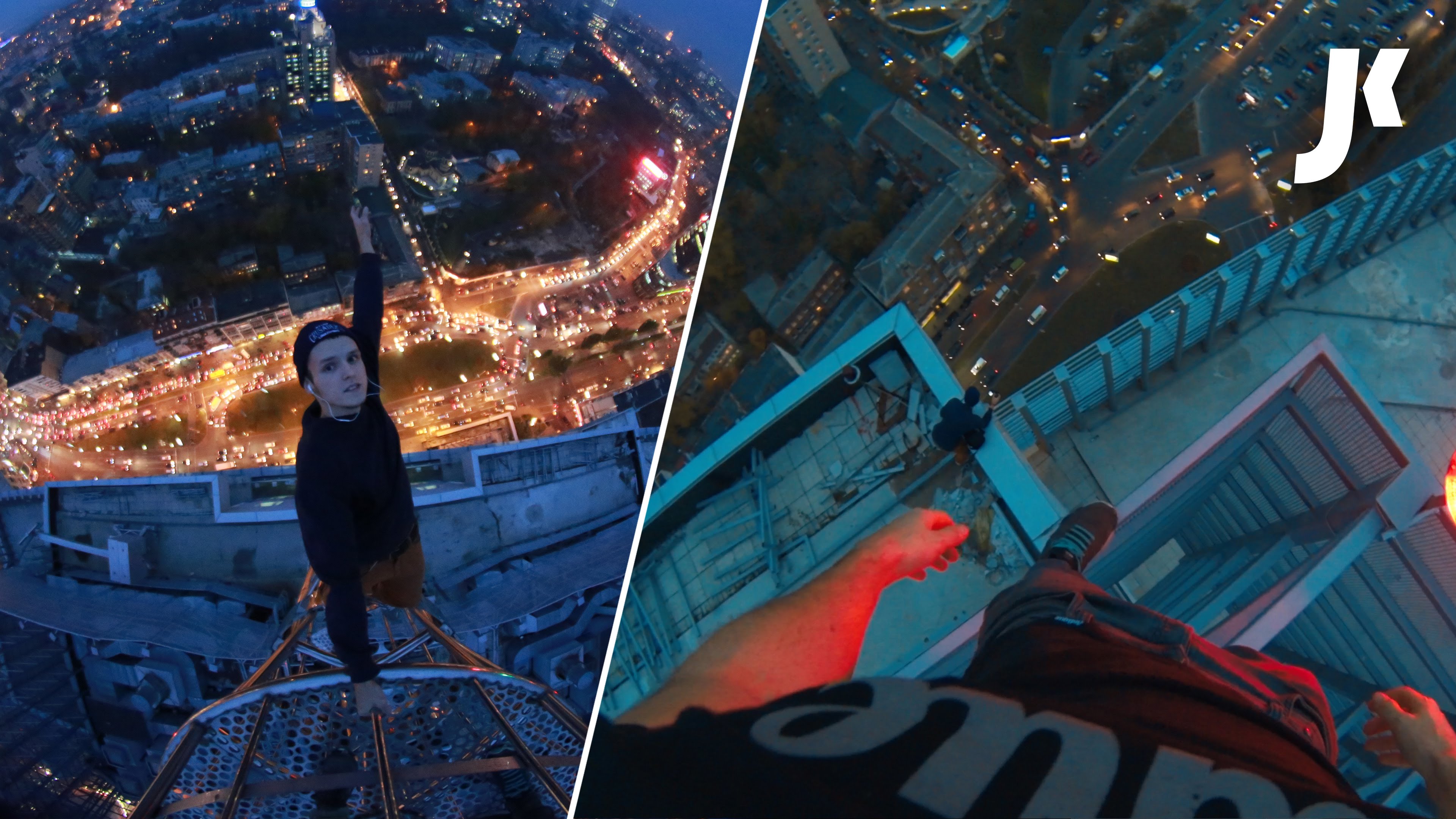 Jovem sobe ao segundo prédio mais alto da Ucrânia para cometer loucuras
