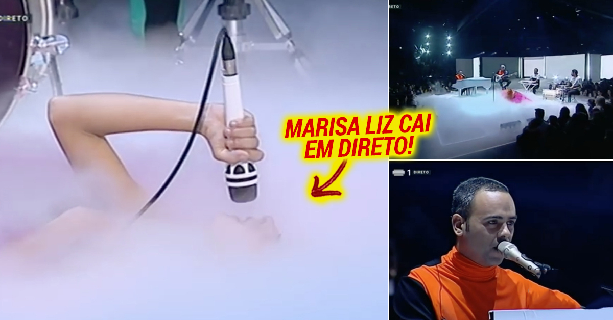 Marisa Liz caiu no palco da final do The Voice Portugal em direto