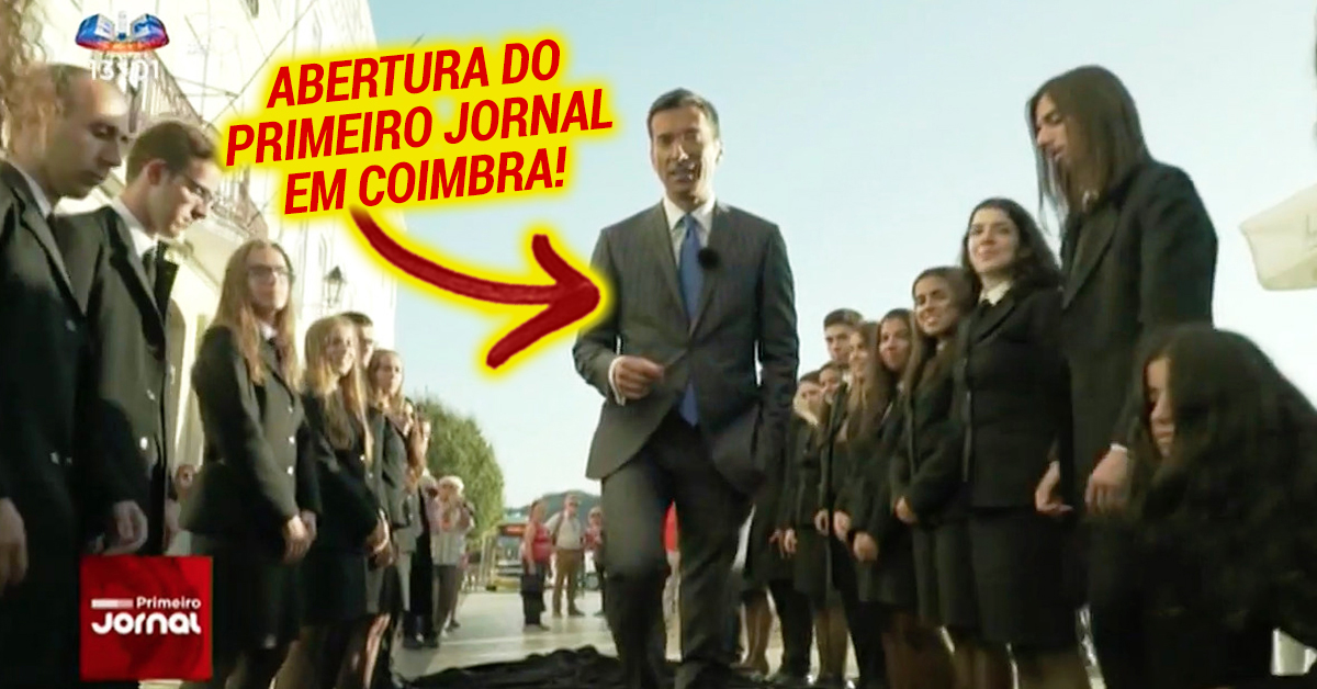 Bento Rodrigues faz nova entrada GENIAL no Primeiro Jornal… agora de Coimbra!