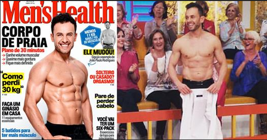 João Paulo Rodrigues perdeu 11 kg em 8 meses e até já é capa de revista
