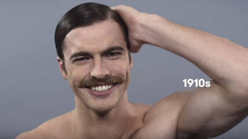 100 anos de estilo e beleza masculina em apenas 2 minutos