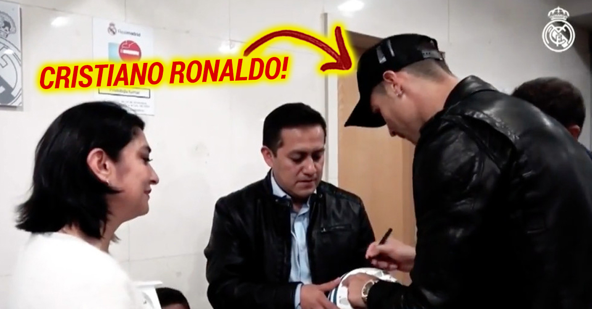 Cristiano Ronaldo recebe pais do menino fã que faleceu no sismo do México