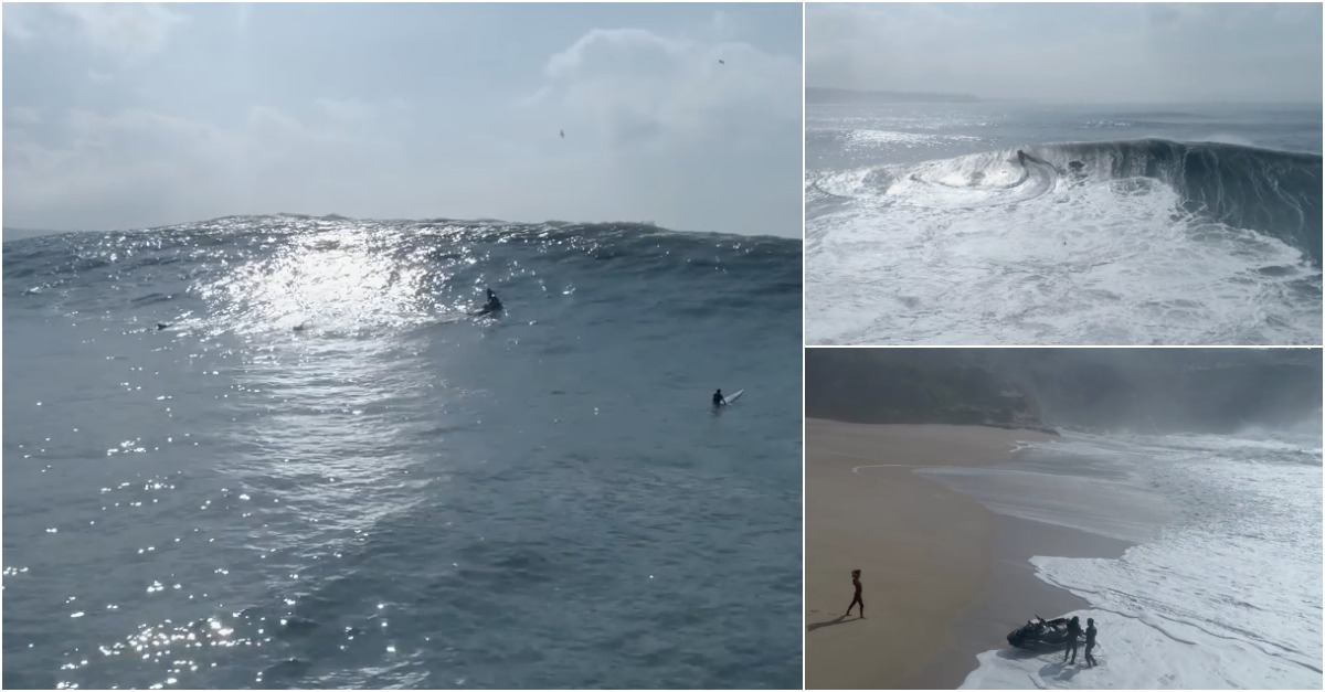 Vídeo mostra brilhantemente o TERROR das ondas da Nazaré