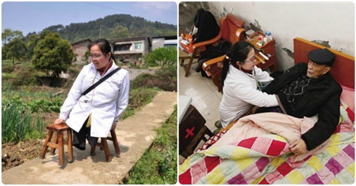 Médica que perdeu as pernas num acidente, é a ajuda de centenas de habitantes num aldeia chinesa