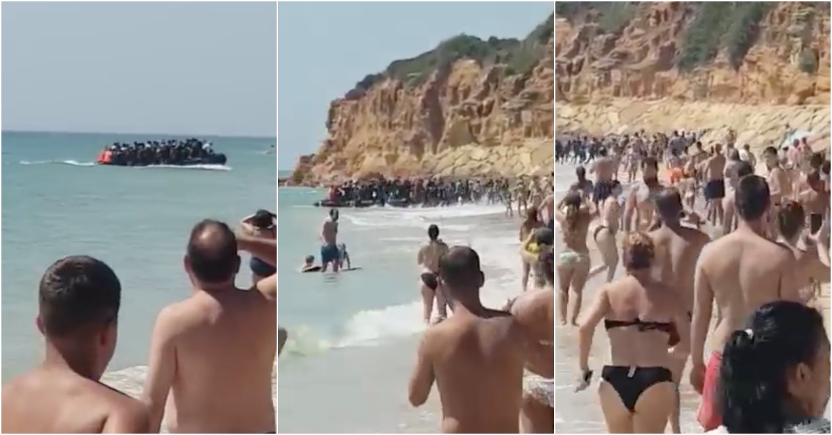 Bote com dezenas de migrantes surpreende turistas em praia no sul de Espanha