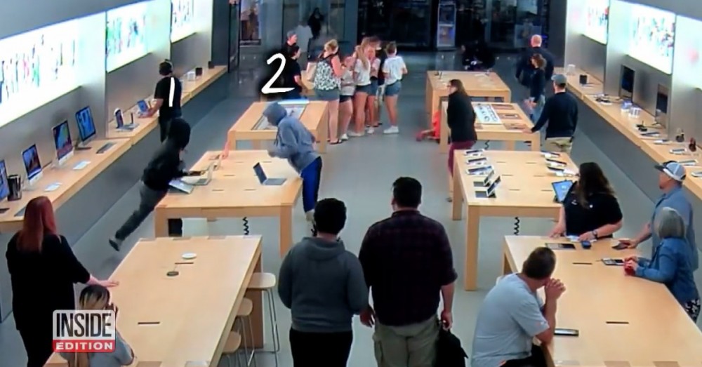 Ladrões roubam 27 mil dólares em produtos Apple em menos de 1 minuto