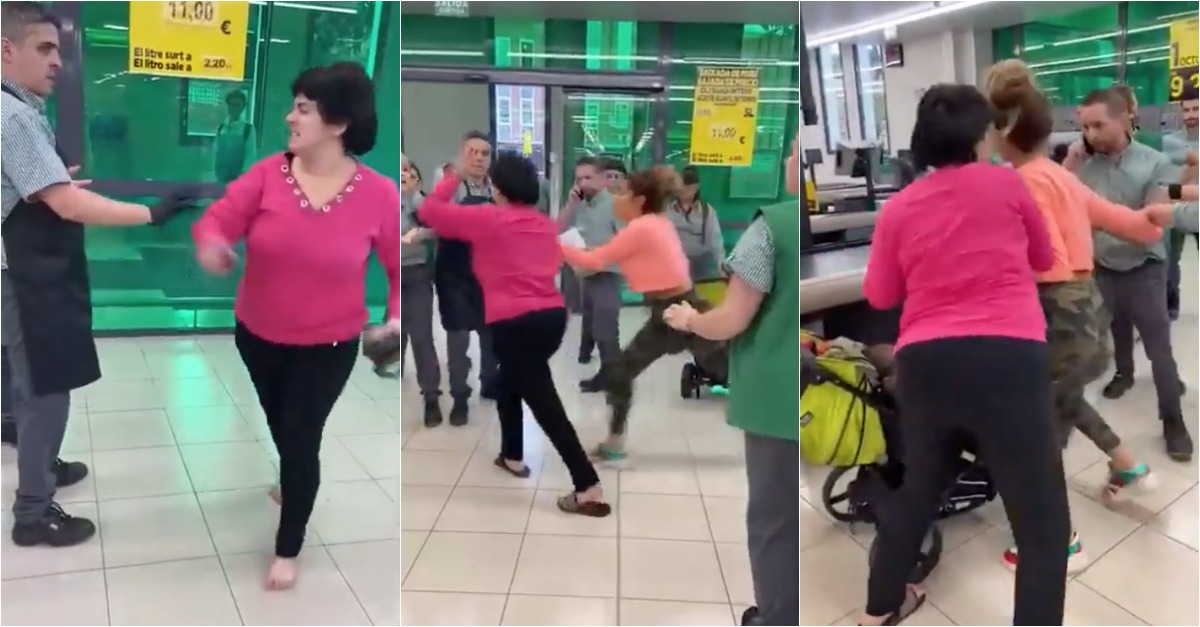 Mulheres são apanhadas a roubar no Mercadona e atacam funcionários para fugir