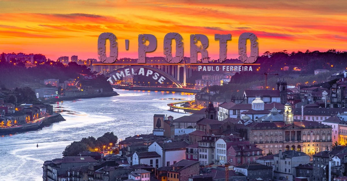 Um timelapse magnífico em 4K da belíssima zona do Porto