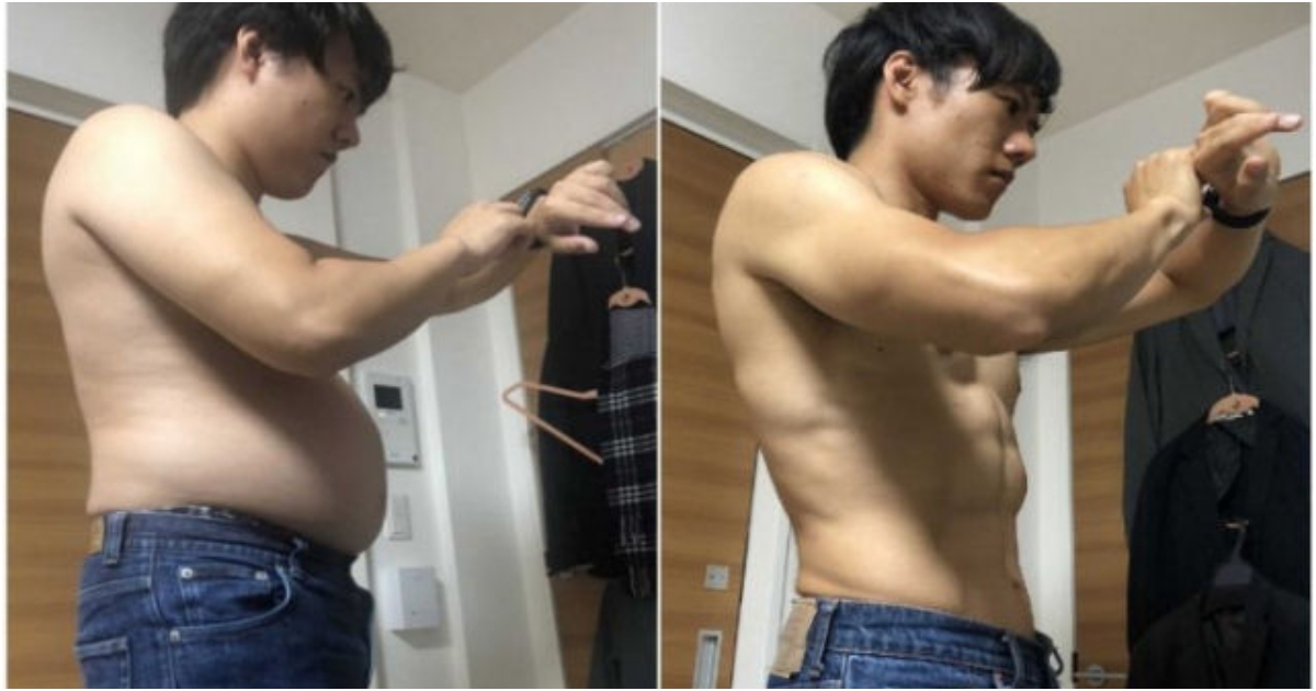 Japonês mostra o treino diário de 4 minutos que transformou o seu corpo em 5 meses