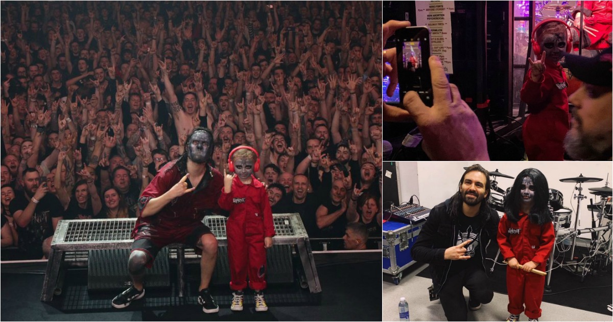 Slipknot convidaram o baterista viral de 5 anos a subir ao palco
