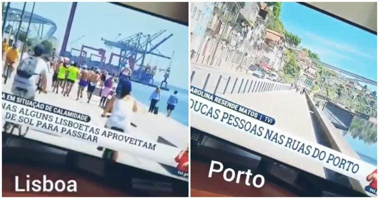 COVID-19: TVI volta a criticar o Porto quando comparada com Lisboa