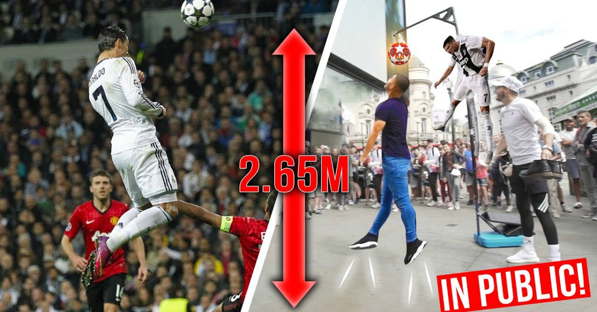 Desafio nas ruas de Londres: Consegues saltar tão alto quanto o Ronaldo?