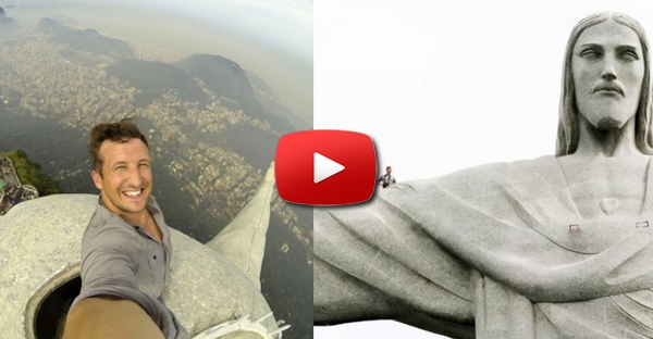 Uma foto tirada do topo do Cristo Redentor?! – Será esta a melhor selfie de sempre?