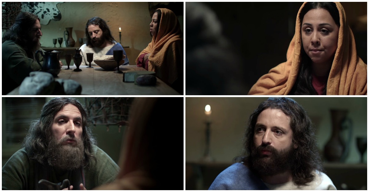 José explica a Jesus e a Maria de onde vêm os bebés!