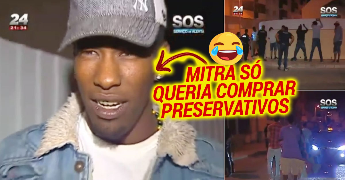 Indignado por ser abordado pela PSP quando só queria dar uma queca