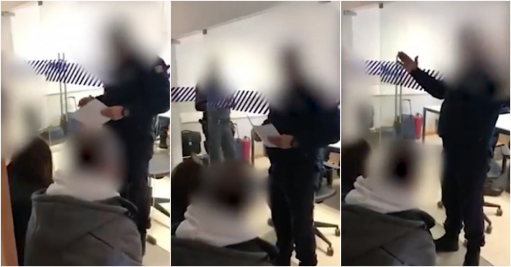 Agente da PSP dá sermão bíblico a detidos