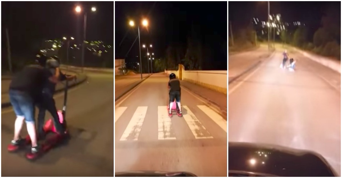Tem tudo para correr mal: Tugas fazem Downhill num PORTA PALETES
