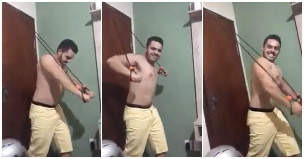 Pensa duas vezes antes de decidires improvisar um ginásio em casa...