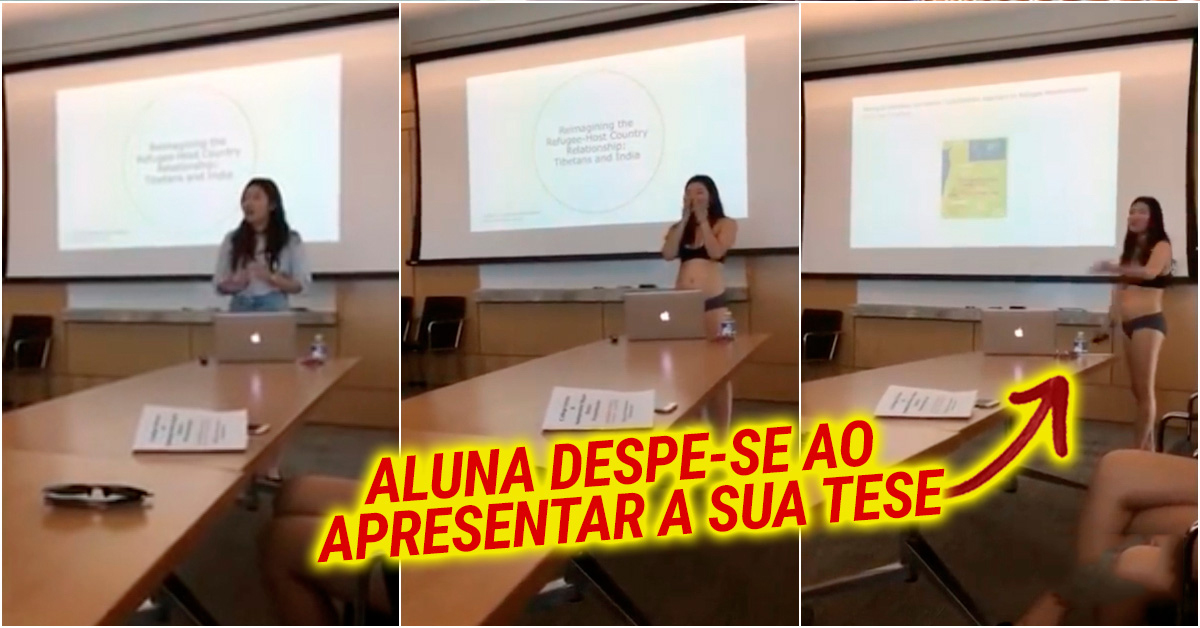 Aluna despe-se a apresentar tese após professora criticar calções curtos