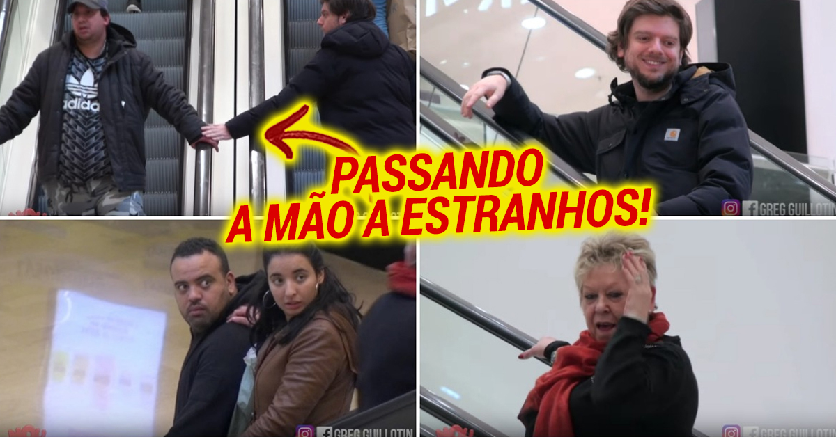 Voltaram a acariciar as mãos de estranhos nas escadas rolantes