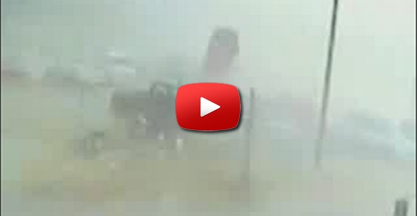 Tornado no estacionamento