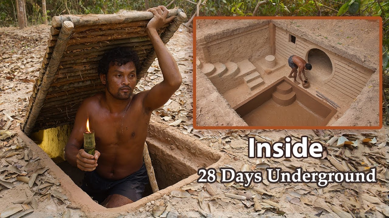 Construíu uma casa com piscina subterrânea (com as próprias mãos)