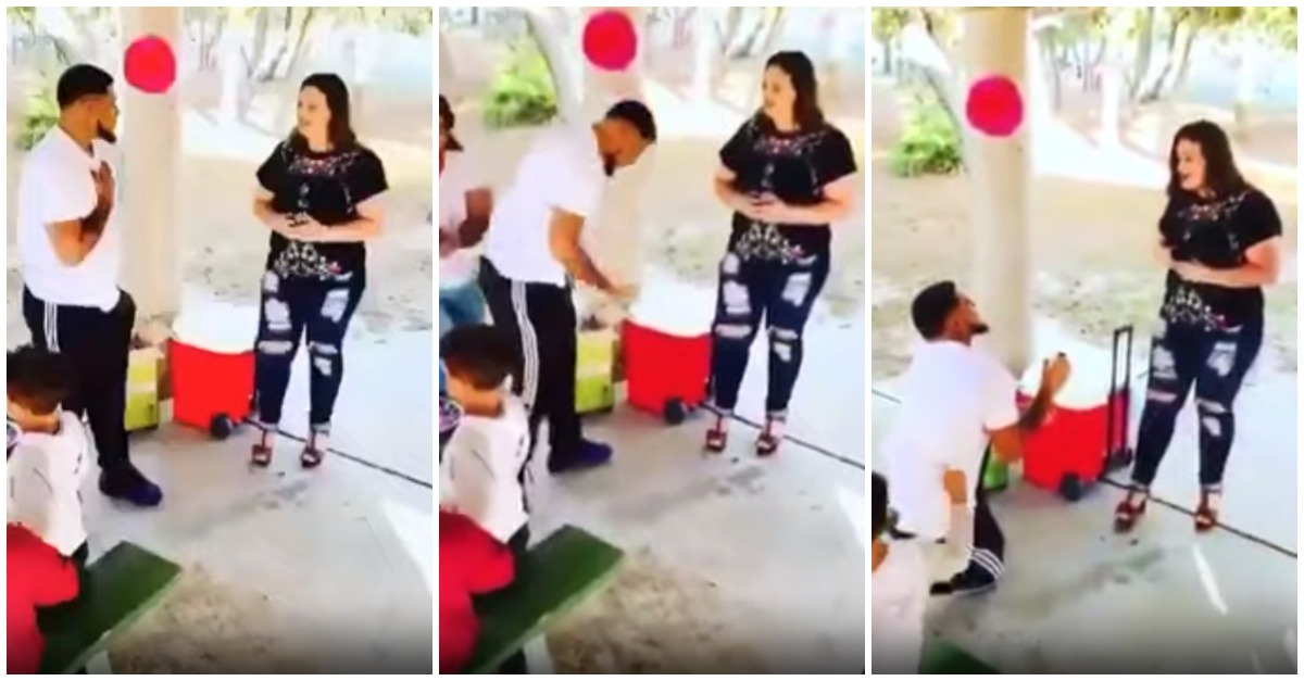 Um pedido de casamento no meio do caminho que acabou por causar um acidente