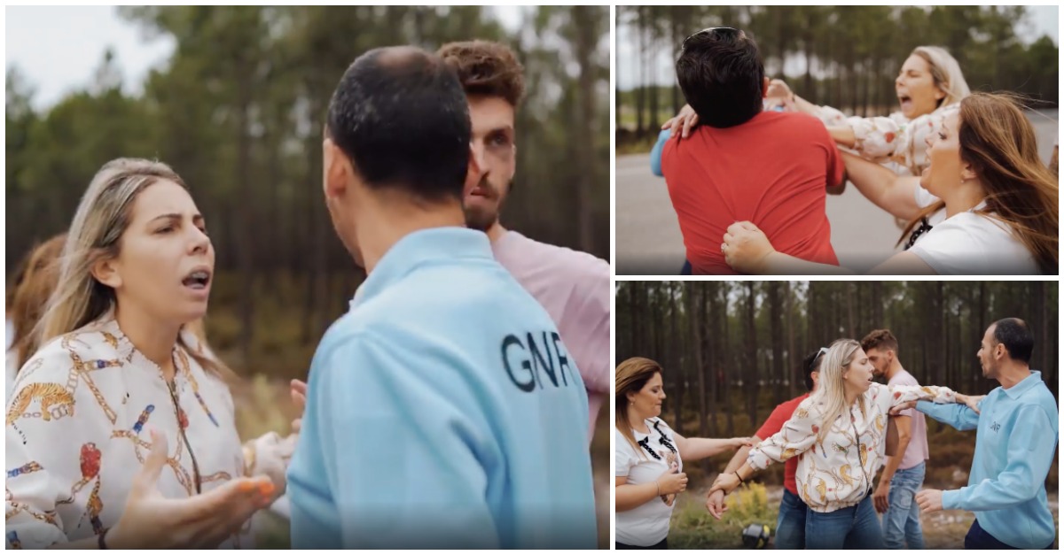 Ânimos exaltam-se em pedido de casamento em Portugal com a GNR ao barulho