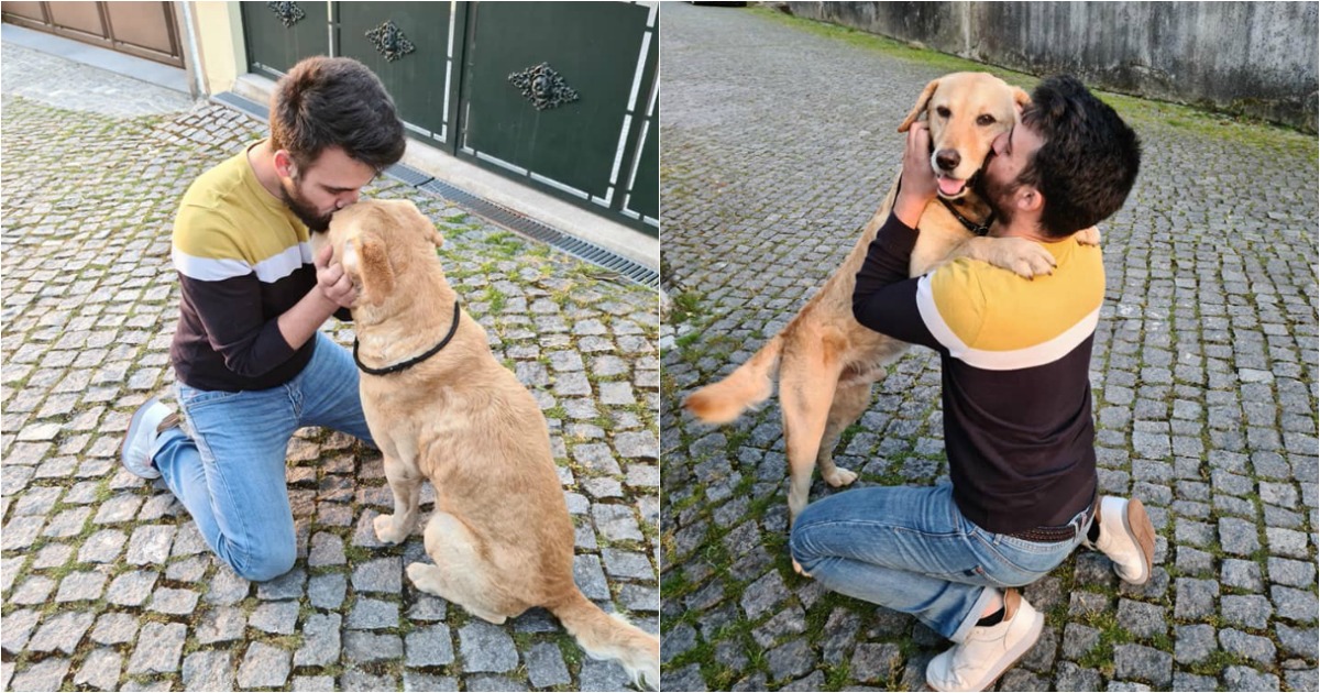 Jovem português reencontrou cão 4 anos depois de ter desaparecido