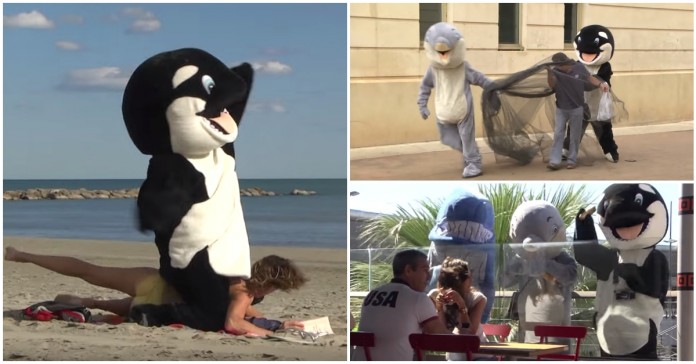 Rémi Gaillard faz aos humanos aquilo que nós fazemos aos animais