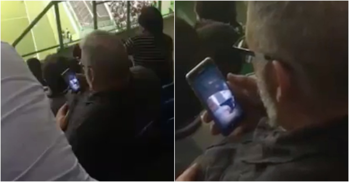 Adepto do Sporting apanhado a ver vídeo maroto durante o jogo
