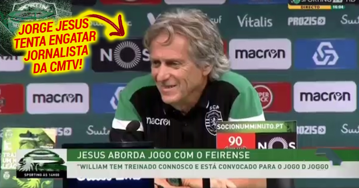 Jorge Jesus em modo SEDUTOR para a jornalista da CMTV