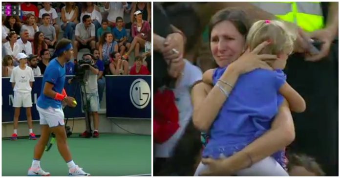 Rafael Nadal interrompe partida para mãe encontrar a filha desaparecida