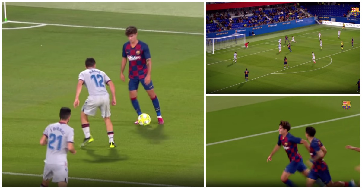 O golo magistral do jovem Álex Collado pelo Barcelona B