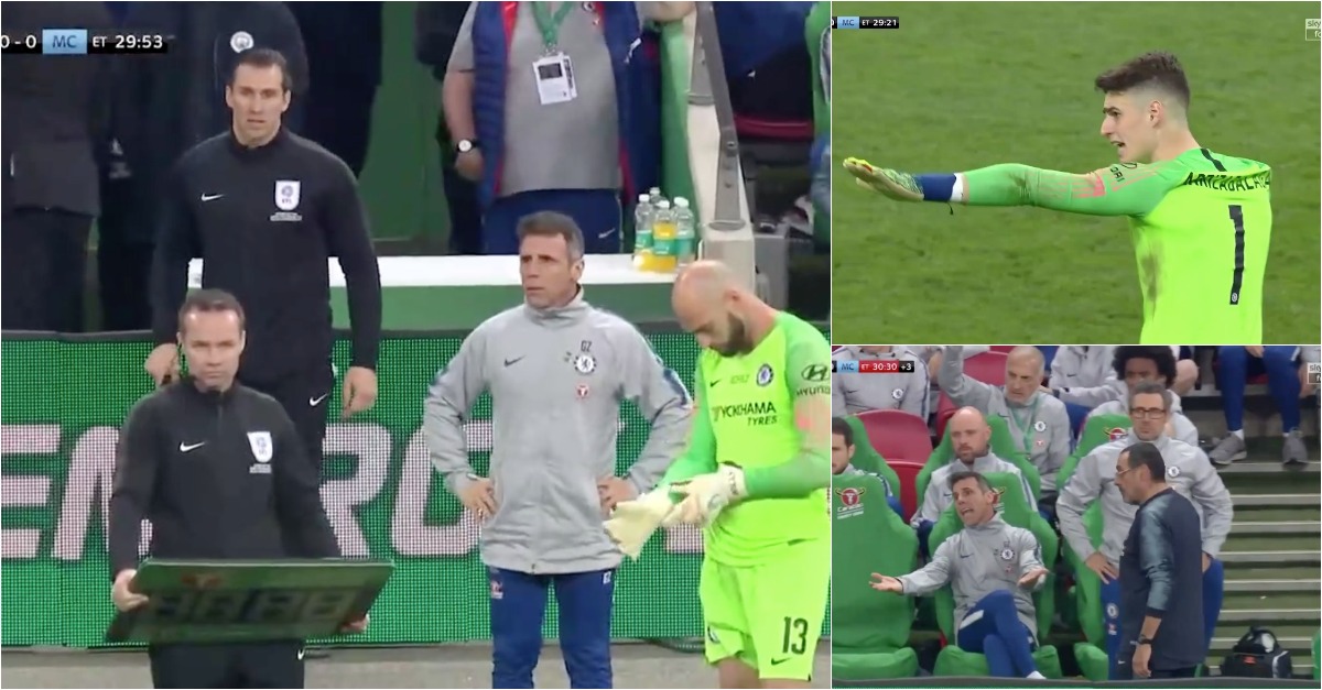 Guarda-redes do Chelsea recusa ser substituído e cria momento insólito