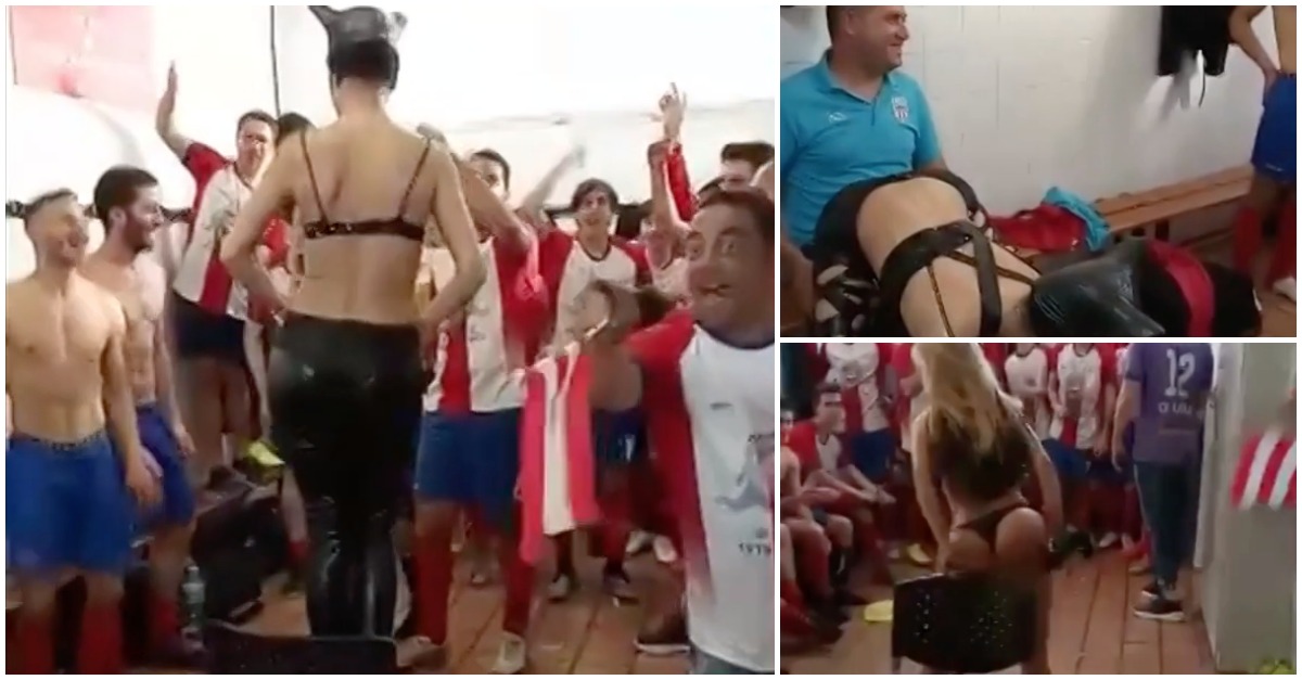 Equipa de futebol sobe de divisão mas são os festejos no balneário que estão nas bocas do mundo