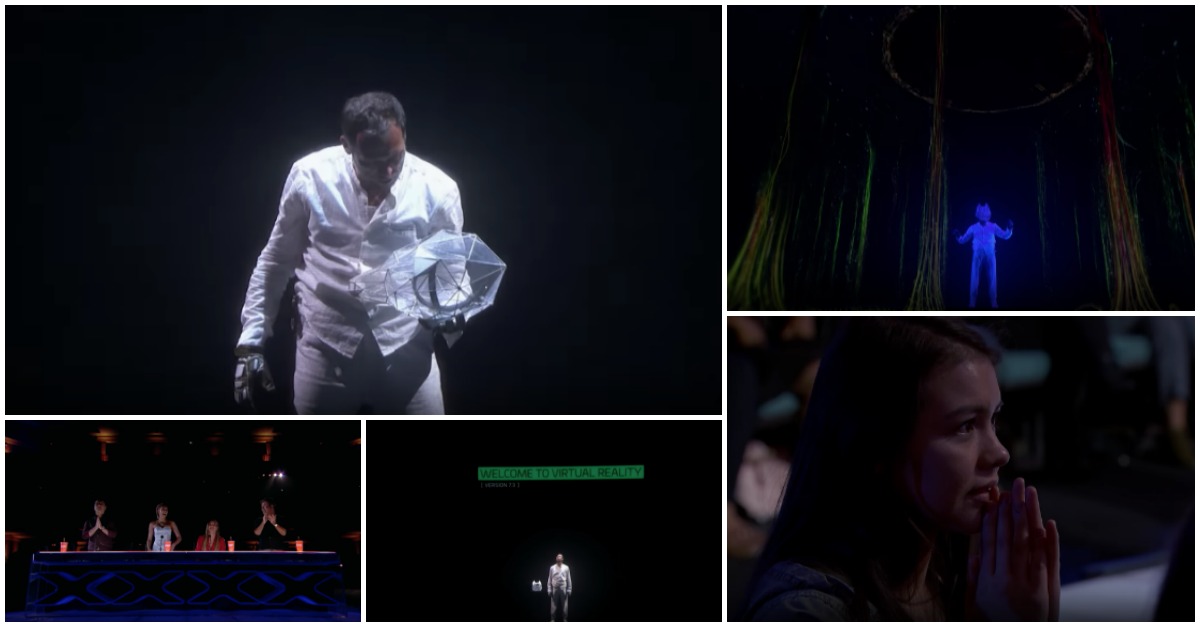 Deixou todos a aplaudi-lo de pé no America's Got Talent com uma atuação repleta de efeitos visuais