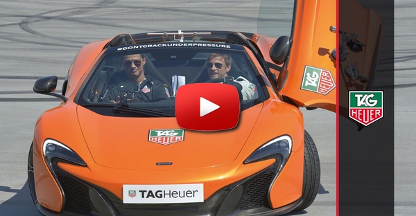 Cristiano Ronaldo e Jenson Button ‘em duelo’ para a marca TAG Heuer